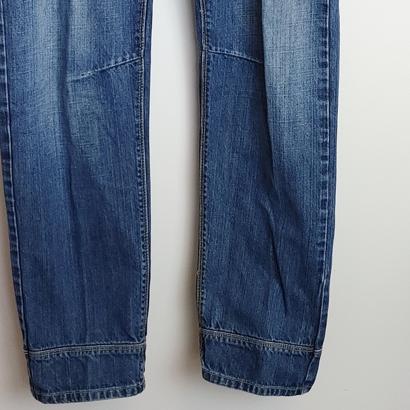 Designer Blue Jeans Men's Size 36x32 Medium Wash Straight Slim Fit - Picture 4 of 11